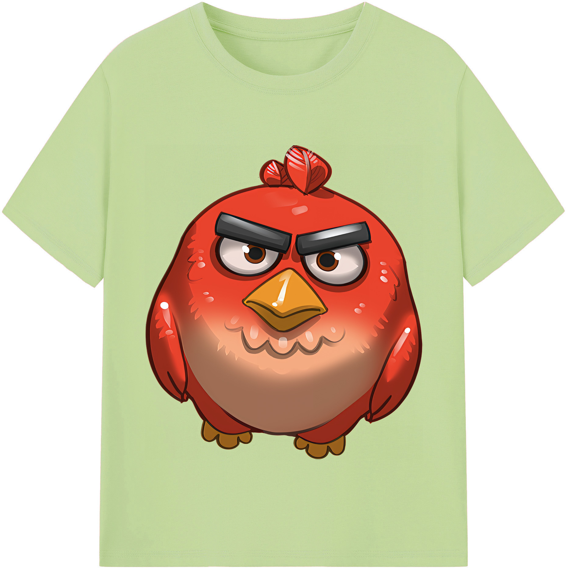 （画像用） Angry Birds アングリーバード 綿100％半袖Tシャツ（フロントプリント）